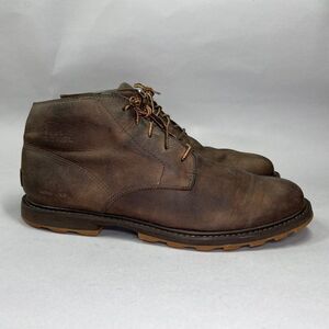 Sorel Men's Size 12 Madson Brown Leather Waterproof Chukka Boots